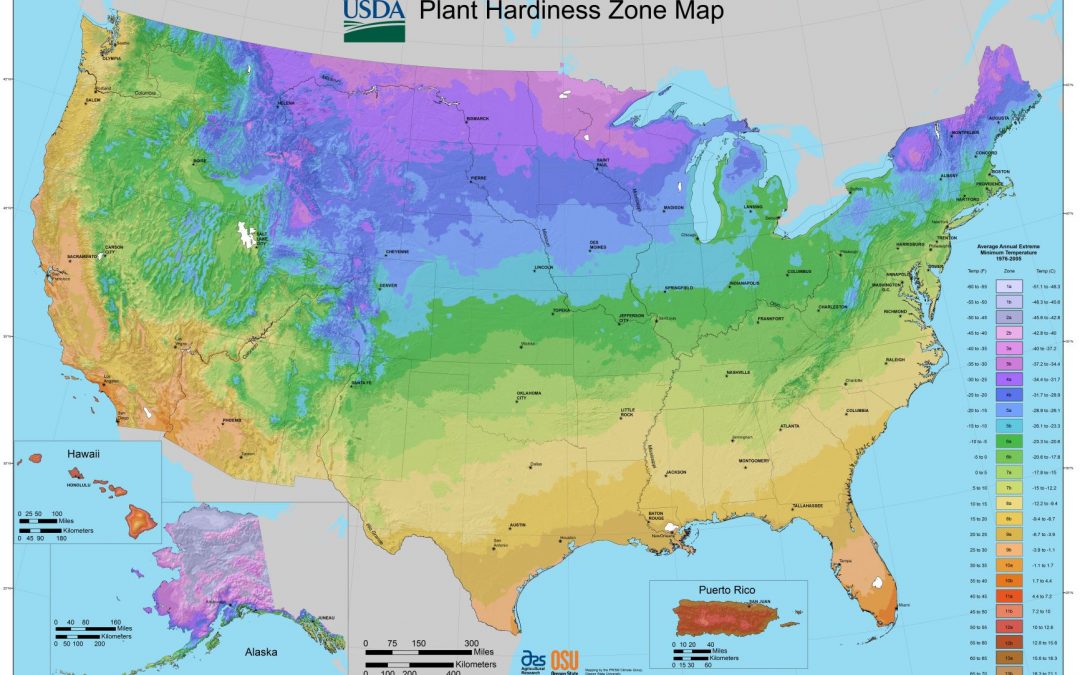 USDA Hardiness Zones 2012